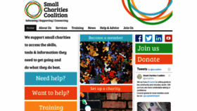 What Smallcharities.org.uk website looked like in 2019 (4 years ago)