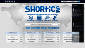 What Shortics.com website looked like in 2019 (4 years ago)