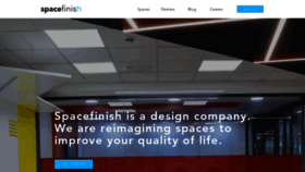 What Spacefinish.com website looked like in 2019 (5 years ago)