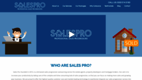 What Sales-pro.com website looked like in 2019 (4 years ago)
