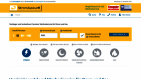 What Stromauskunft.de website looked like in 2019 (4 years ago)