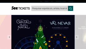 What Seetickets.pt website looked like in 2019 (4 years ago)