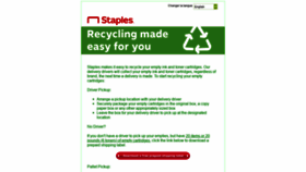 What Staplesadvantagerecycling.com website looked like in 2019 (4 years ago)