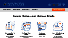 What Seniorhealthcaresolutions.com website looked like in 2019 (4 years ago)