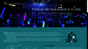 What Socializeyourevent.it website looked like in 2019 (4 years ago)