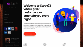 What Stage72.com website looked like in 2019 (4 years ago)