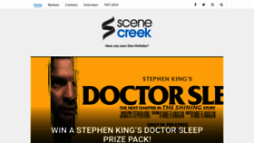 What Scenecreek.com website looked like in 2019 (4 years ago)
