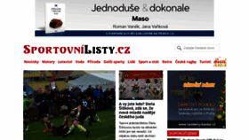 What Sportovnilisty.cz website looked like in 2019 (4 years ago)