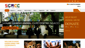 What Sanjaygandhianimalcarecentre.org website looked like in 2019 (4 years ago)