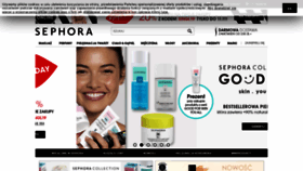 What Sephora.pl website looked like in 2019 (4 years ago)