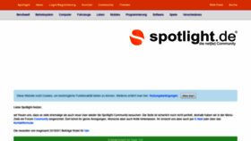 What Spotlight.de website looked like in 2019 (4 years ago)