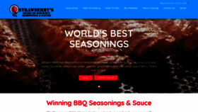 What Strawsbbq.com website looked like in 2019 (4 years ago)