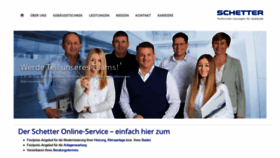 What Schetter.de website looked like in 2019 (4 years ago)