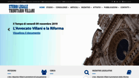 What Studiotributariovillani.it website looked like in 2019 (4 years ago)