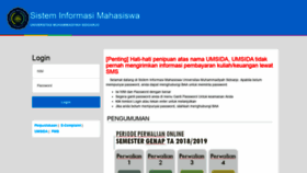 What Sim.umsida.ac.id website looked like in 2019 (4 years ago)
