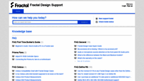 What Support.fractal-design.com website looked like in 2019 (4 years ago)