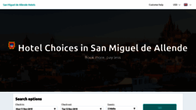 What San-miguel-de-allendehotels.com website looked like in 2019 (4 years ago)