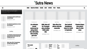What Sutranews.com website looked like in 2019 (4 years ago)