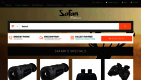 What Safarifirearms.com.au website looked like in 2019 (4 years ago)
