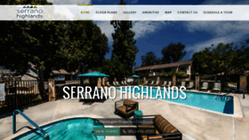 What Serranohighlandsapts.com website looked like in 2019 (4 years ago)