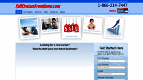 What Sellcruisesfromhome.com website looked like in 2019 (4 years ago)