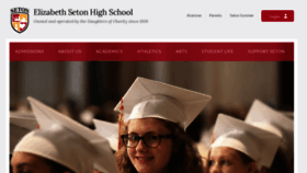What Setonhs.org website looked like in 2019 (4 years ago)