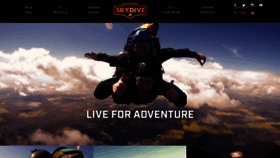 What Skydivecalgary.com website looked like in 2019 (4 years ago)