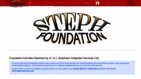 What Stephfoundation.com website looked like in 2019 (4 years ago)