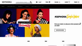 What Sephora.sa website looked like in 2019 (4 years ago)