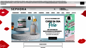 What Sephora.pt website looked like in 2019 (4 years ago)
