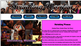 What Shrinking-woman.com website looked like in 2019 (4 years ago)