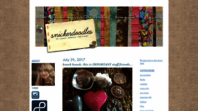 What Snickerdoodles.ca website looked like in 2019 (4 years ago)