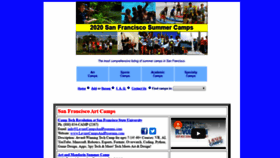 What Sanfranciscosummercamps.com website looked like in 2019 (4 years ago)
