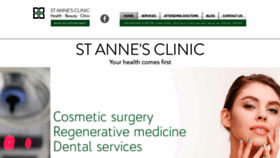 What Stannesclinic.com website looked like in 2019 (4 years ago)