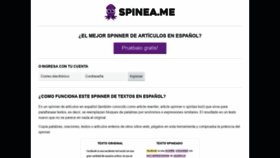What Spinea.me website looked like in 2019 (4 years ago)