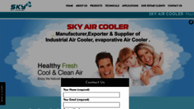 What Skyaircooler.com website looked like in 2019 (4 years ago)