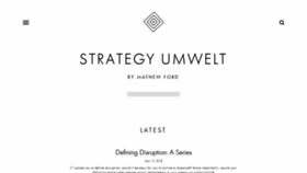 What Strategyumwelt.com website looked like in 2019 (4 years ago)