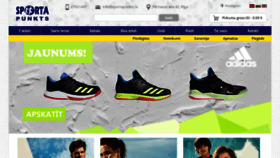What Sportapunkts.lv website looked like in 2019 (4 years ago)
