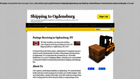 What Shippingtoogdensburg.com website looked like in 2019 (4 years ago)