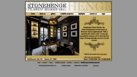 What Stonehengeclassichomes.com website looked like in 2019 (4 years ago)