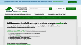 What Staubsaugerservice.de website looked like in 2019 (4 years ago)