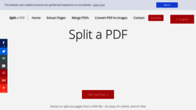 What Splitapdf.com website looked like in 2019 (4 years ago)