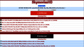 What Skymovieshd.in website looked like in 2019 (4 years ago)