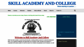 What Skillacademyandcollege.in website looked like in 2019 (4 years ago)