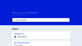 What Support.coingecko.com website looked like in 2019 (6 years ago)