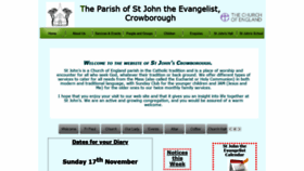 What Stjohnscrowborough.org.uk website looked like in 2019 (4 years ago)