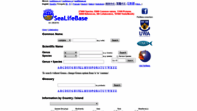 What Sealifebase.org website looked like in 2019 (4 years ago)