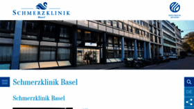 What Schmerzklinik.ch website looked like in 2019 (4 years ago)