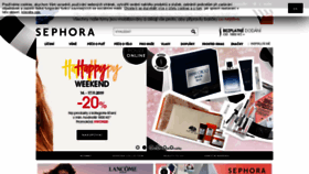 What Sephora.cz website looked like in 2019 (4 years ago)