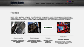 What Solarisbaltic.lt website looked like in 2019 (4 years ago)
